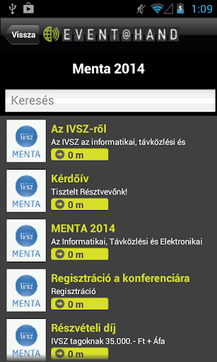 IVSZ EVENT@HAND Screen 2