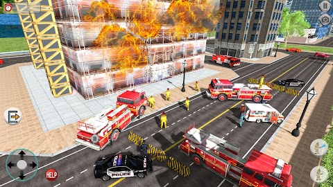Firefighter 911 Emergency – Ambulance Rescue Gameのおすすめ画像1