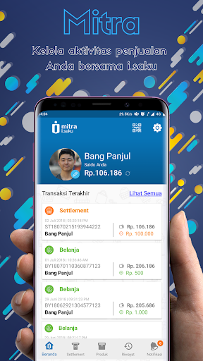 Android application mitra i.saku screenshort