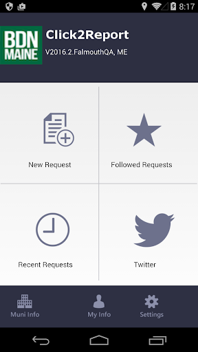 Android application Click2Report™ screenshort