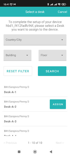Humly Device Provisioning Screen 2