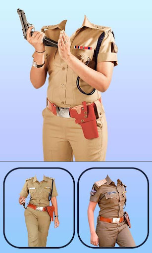Android application Women Police Photo Suit screenshort