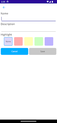 List Manager Screen 3
