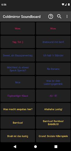 Coldmirror Soundboard Screen 2