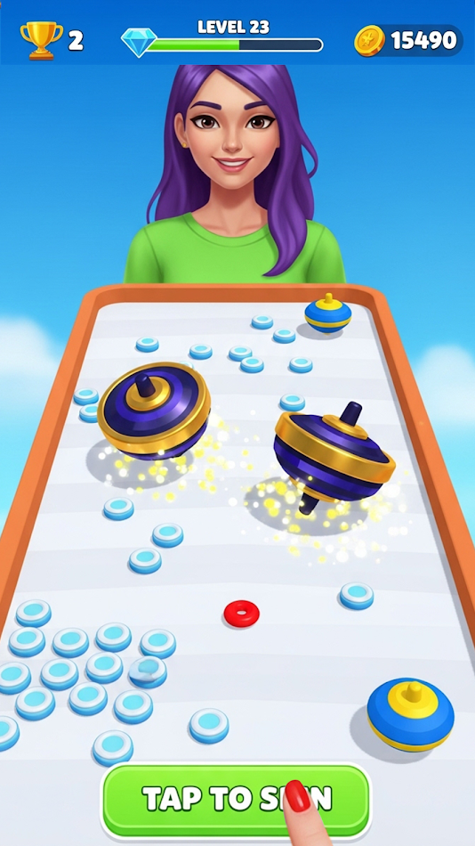 #2. Spinner Merge Battle (Android) By: Sketchy Gamerz