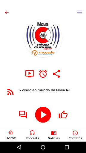 Android application Nova Rádio Cultura screenshort