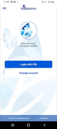Android application Vidanova Mobile Banking screenshort