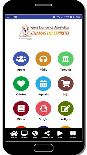 Android application Igreja Chamas do Espírito screenshort