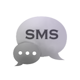 White Black Theme GO SMS icon