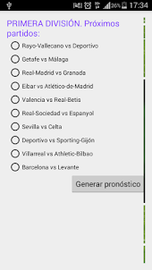 Pronóstico Futbol 1ª División