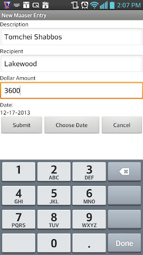 Maaser Manager Express