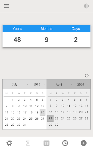 Screenshot of Age Calculator Pro