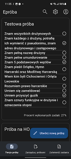 Android application Epróba screenshort