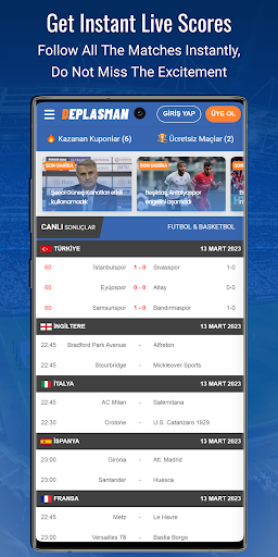 Deplasman - Sports Live Scores