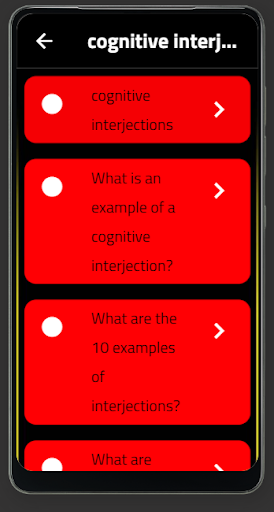 cognitive interjections Screen 2