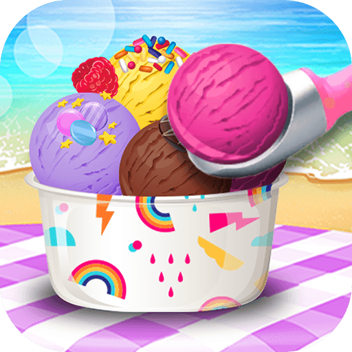 Ice cream games for kids Logo