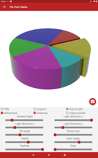 Screenshot of Pie Chart Maker