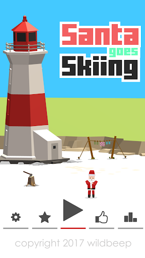 Android application Santa goes Skiing : Christmas screenshort