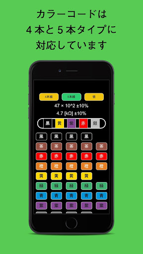抵抗チェッカー ～カラーコードと抵抗値から～ Screen 2