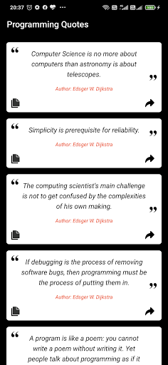 Programming Quotes Screenshot 2 - AppWisp.com