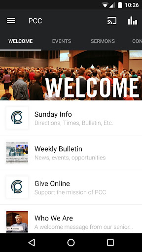 Android application Peninsula Community Chapel screenshort