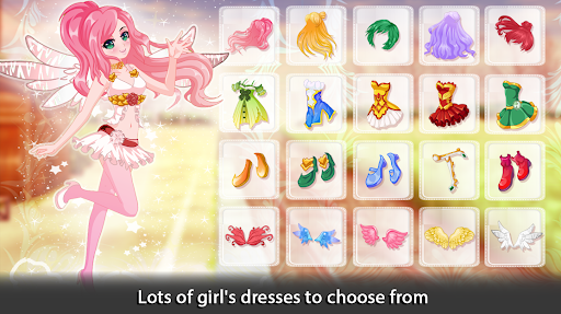 Android application Dress Up Angel Anime Girl Game screenshort
