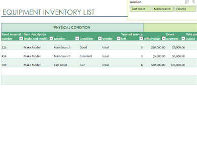 Business Inventory Templates