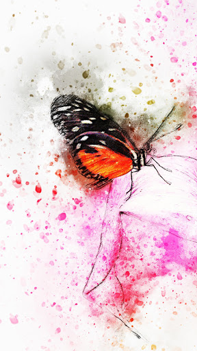 Android application abstract butterfly wallpaper screenshort