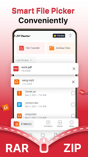 Screenshot AZIP Master: ZIP / RAR, Unzip