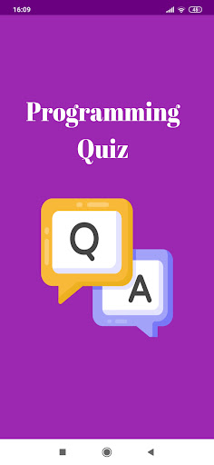 Android application Programming Quiz screenshort