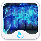 Blue Fire Keyboard Theme icon