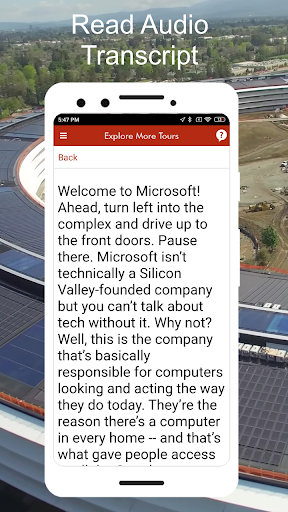 Screenshot of Silicon Valley SF Driving Tour
