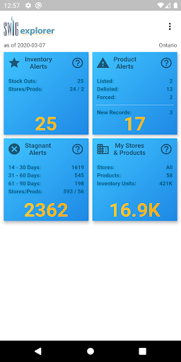 SWIG Explorer Screen 2