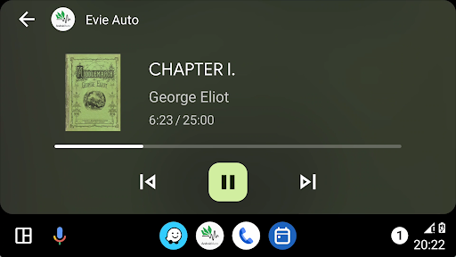 Evie Android Auto Companion Screen 2