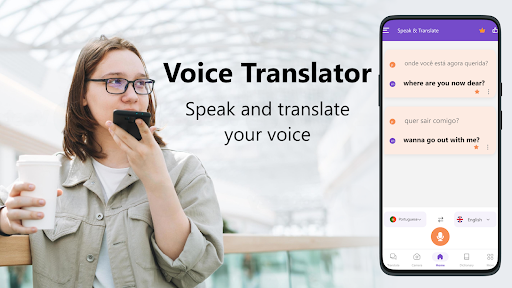 Android application AI Voice Translator Translate screenshort