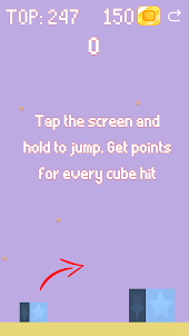 Cube, JUMP FREE! - Hold & Hit