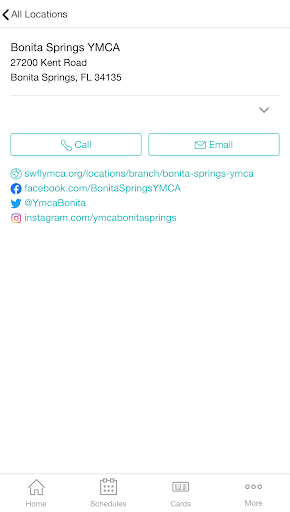 Android application YMCA of Southwest Florida screenshort