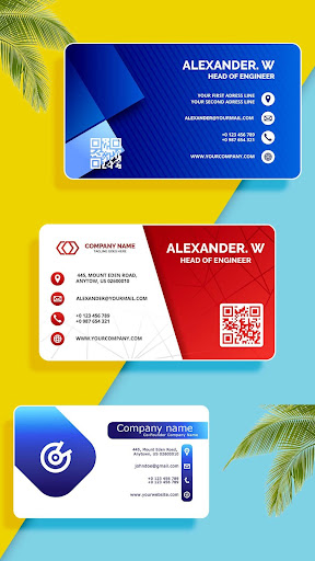 Business Card Maker - Visiting Card Maker - Ultimate Business Card -  Business Card Creator - Admob by Elveeinfotech