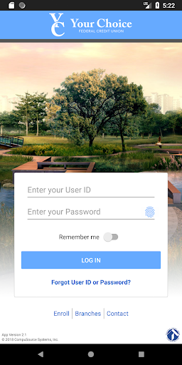 Android application Your Choice FCU screenshort