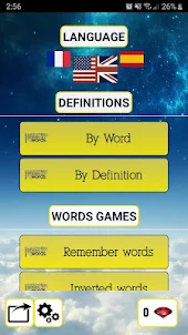 Words games - Definition match