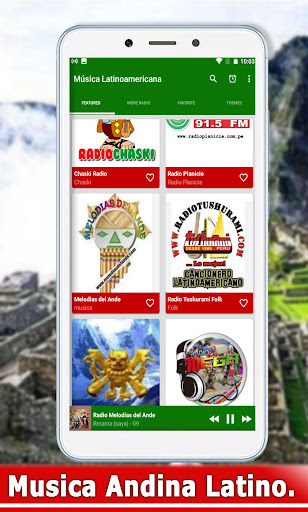 Android application Musica Andina latinoamericana screenshort
