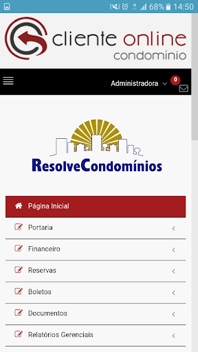 Android application Resolve Condomínios screenshort