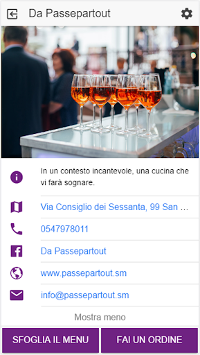 Android application Menu MySelf screenshort