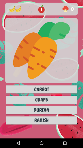 Fruit & Vegetable Quiz - Fruiz Screen 2