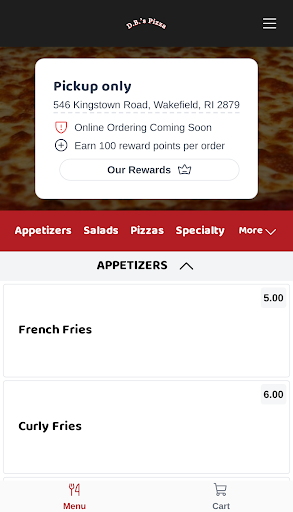 DB's Pizza Screenshot 2 - AppWisp.com