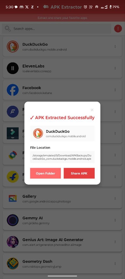 #7. APK Extractor - Share Apps (Android) โดย: SarasTek Studios