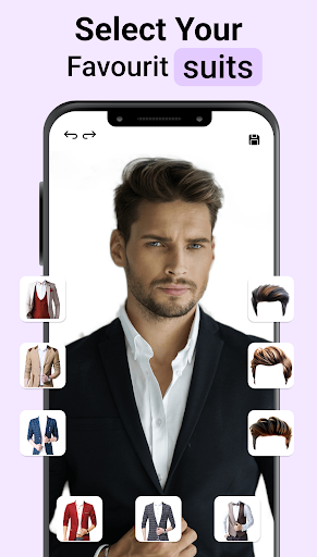Android application Smarty Men Jacket Photo Editor screenshort