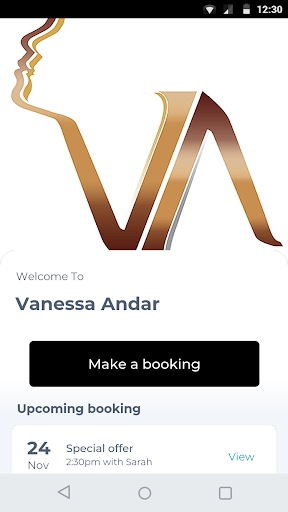 Android application Vanessa Andar screenshort