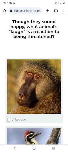animal quiz with answer - Screenshot 2