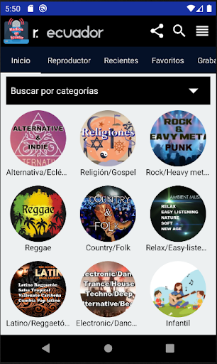 Android application Radios en Ecuador screenshort